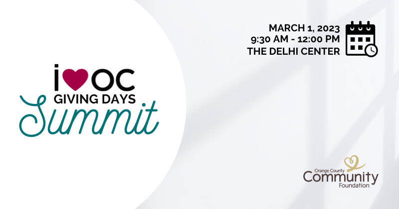 2023 iheartoc Giving Days Summit