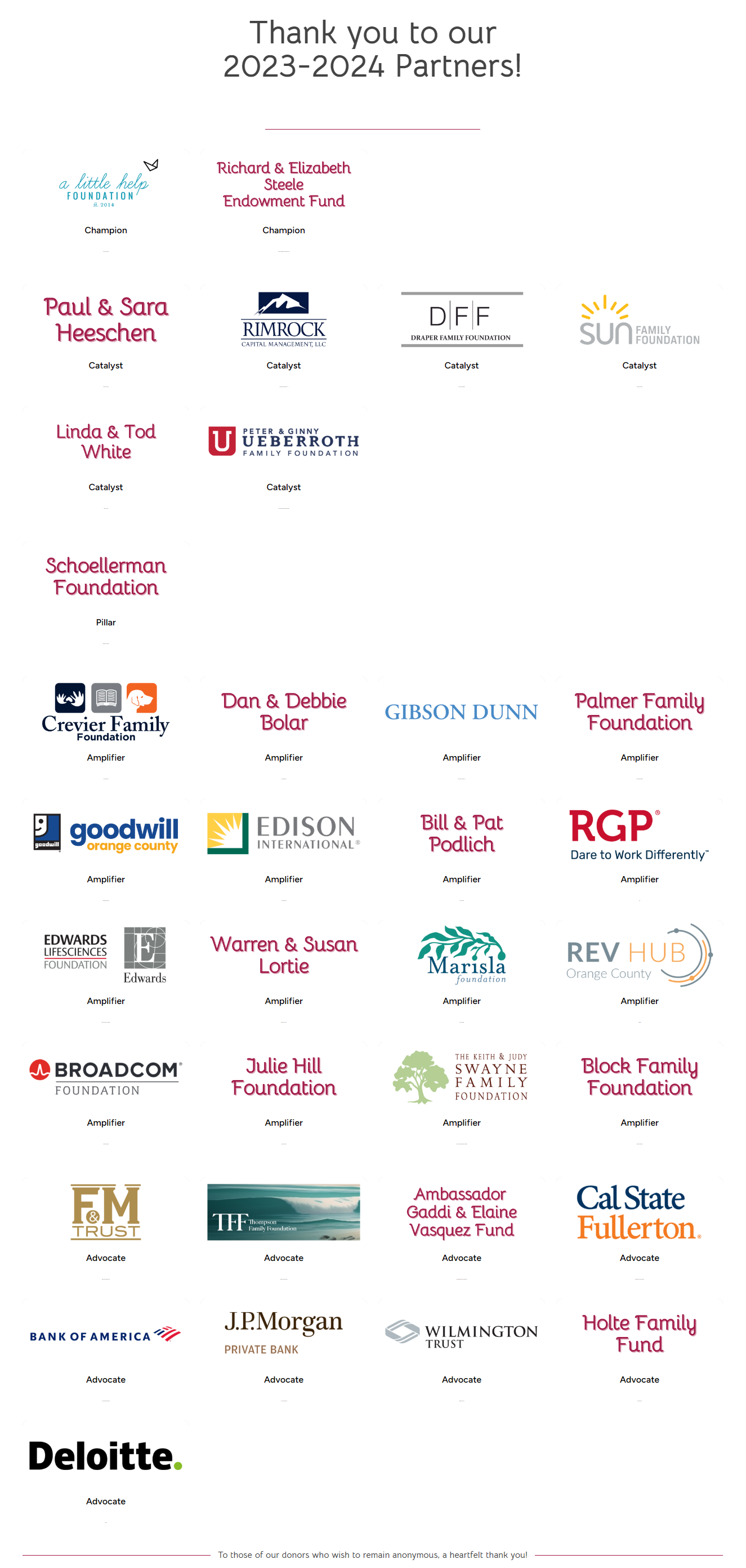 2023 - 2024 Powering Good Partners