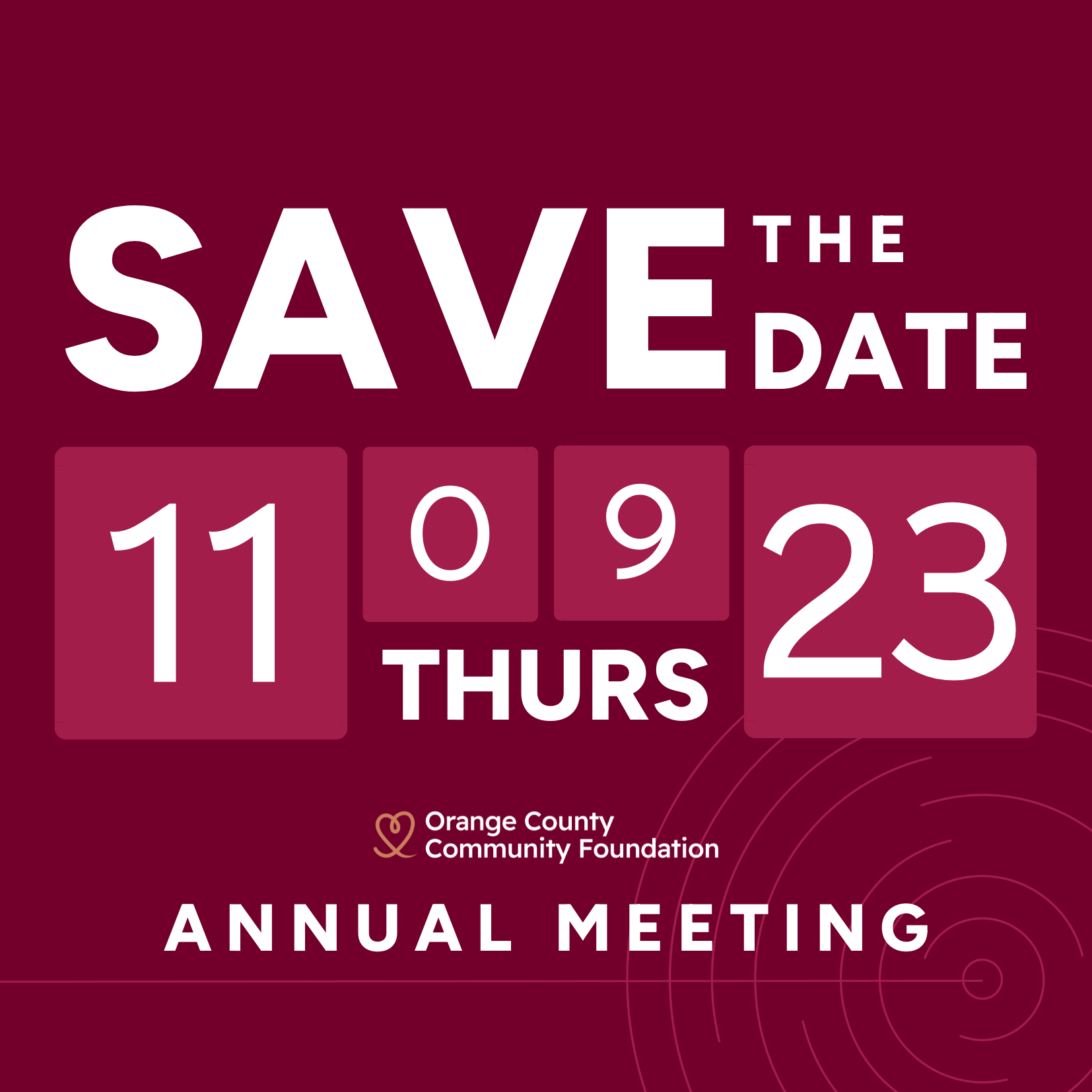 2023 Annual Meeting Save The Date