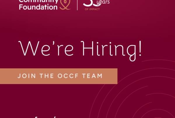 We're Hiring - Join the OCCF Team