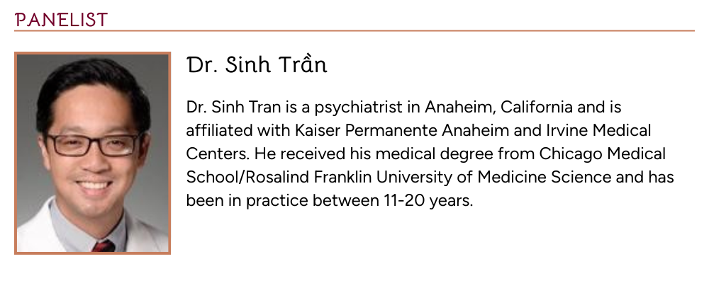 Dr. Sinh Tran Bio