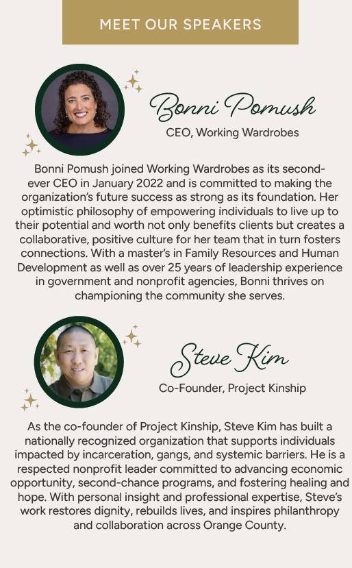 Speakers - Bonni Pomush and Steve Kim