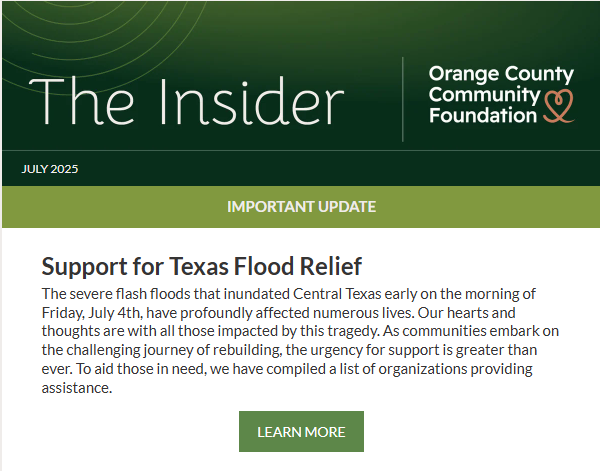 OCCF Insider: July 2025