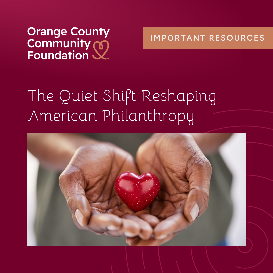 The Quiet Shift Reshaping American Philanthropy