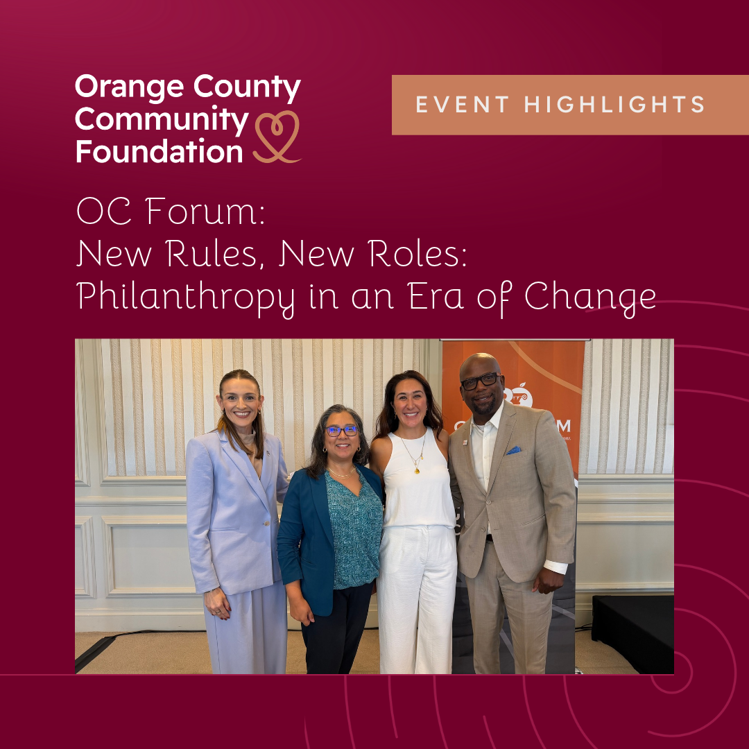 Philanthropy in Motion: Key Insights from Recent OC Forum Event